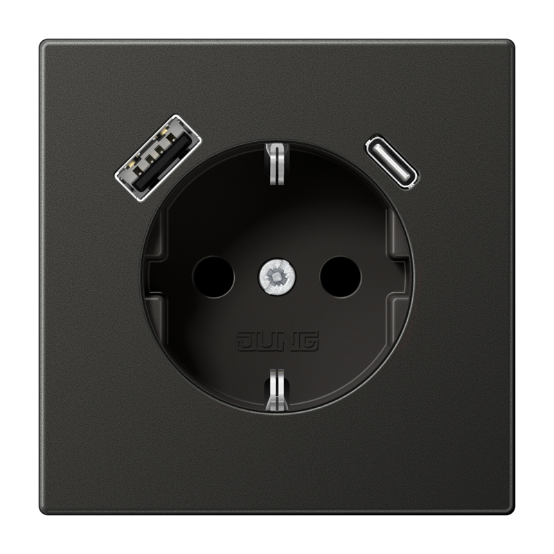 Изображение AL1520-15CAAN  SCHUKO® socket with USB charger - завод JUNG