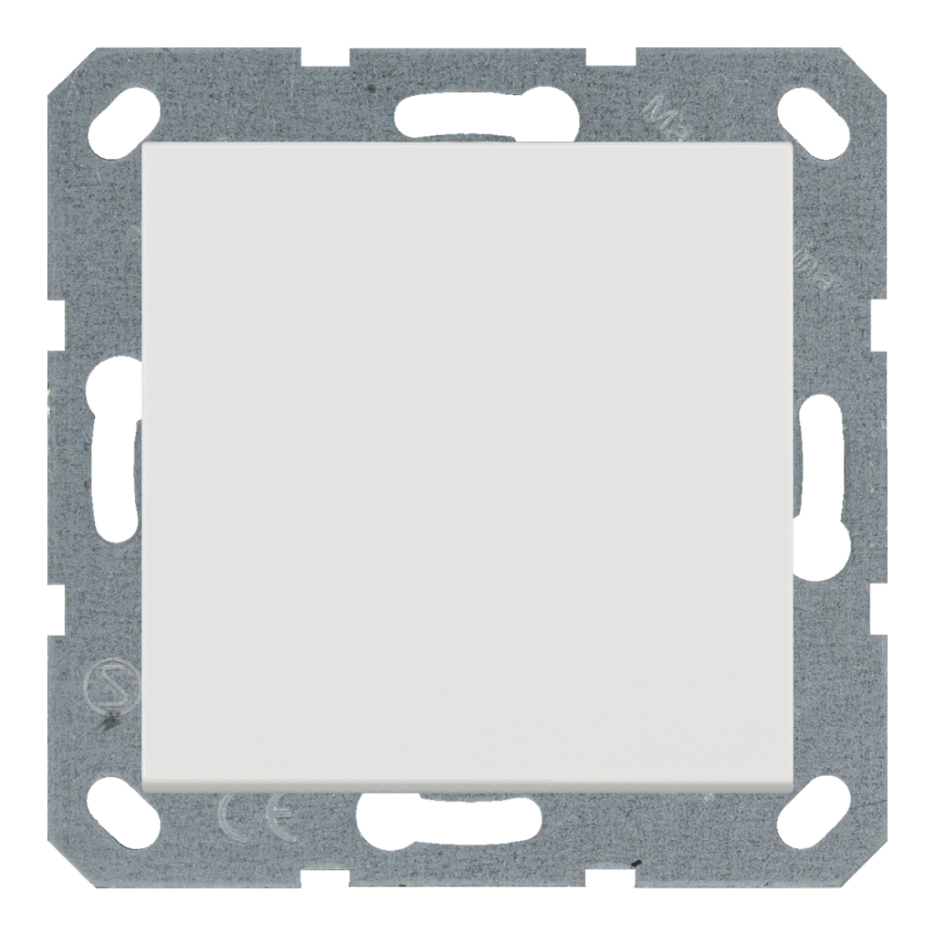 Изображение G3010W Звонковый механизм 1-клавишный 10A с клавишей - G (белый глянцевый) - завод JASMART