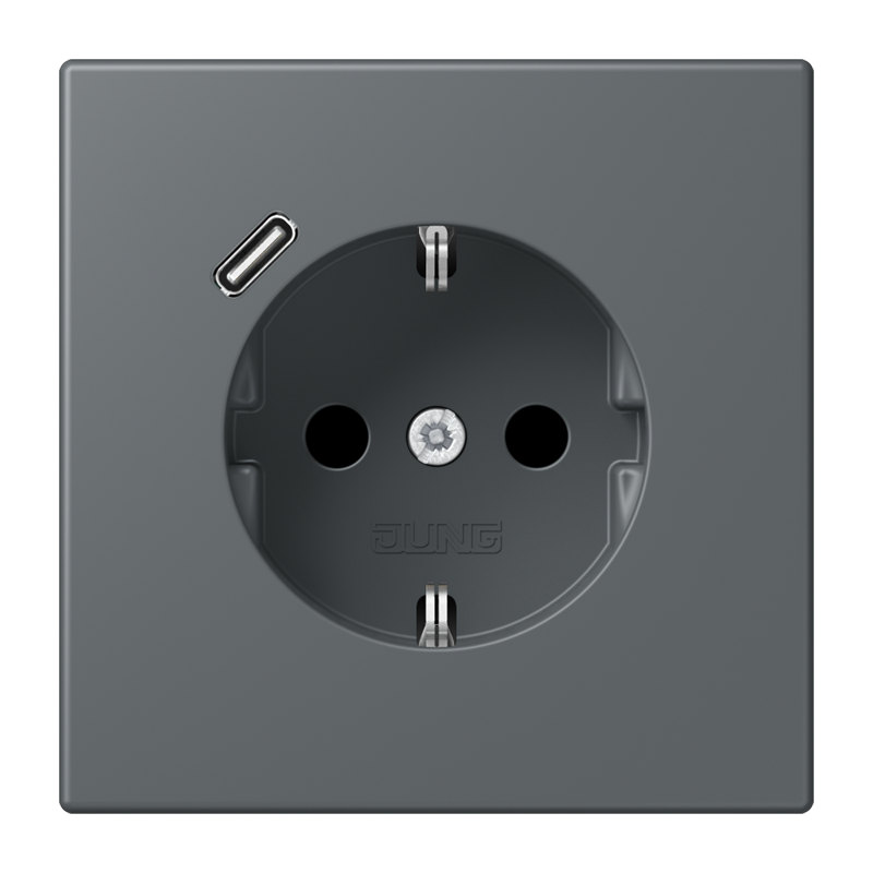 Изображение LC1520-18C202  SCHUKO® socket with USB charger - завод JUNG