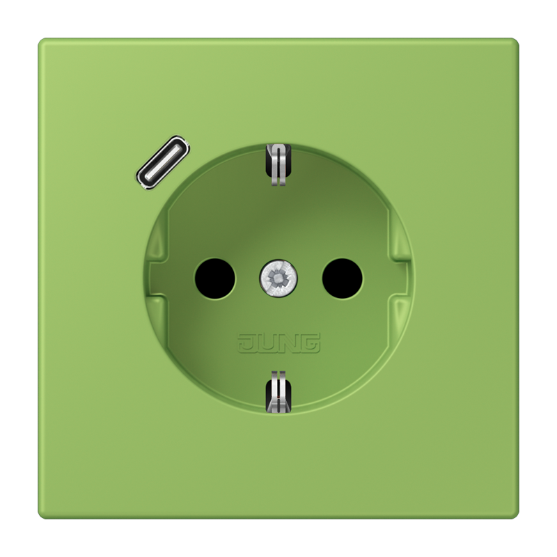 Изображение LC1520-18C220  SCHUKO® socket with USB charger - завод JUNG
