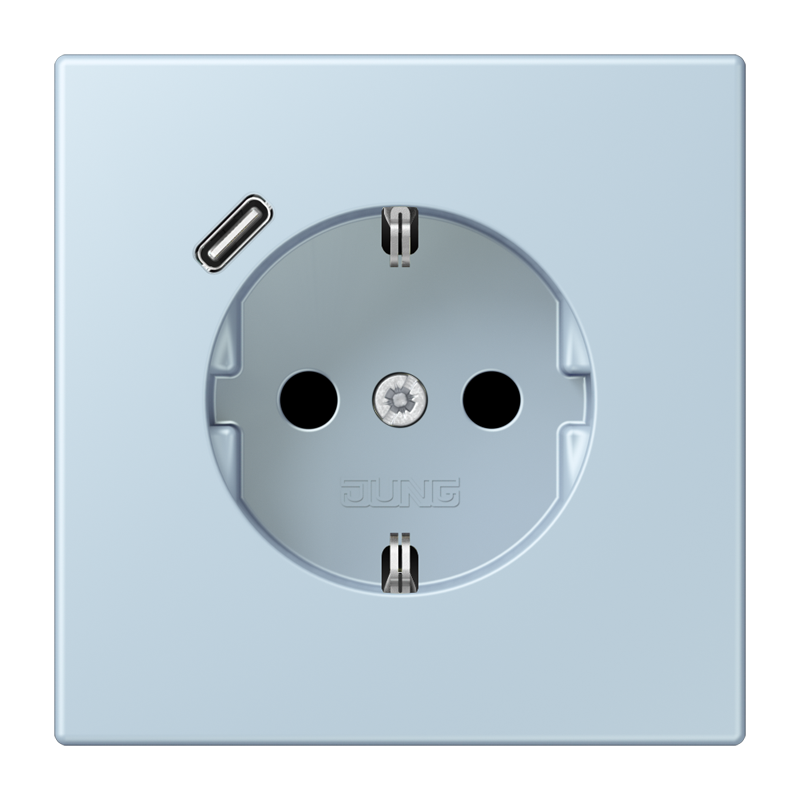 Изображение LC1520-18C208  SCHUKO® socket with USB charger - завод JUNG