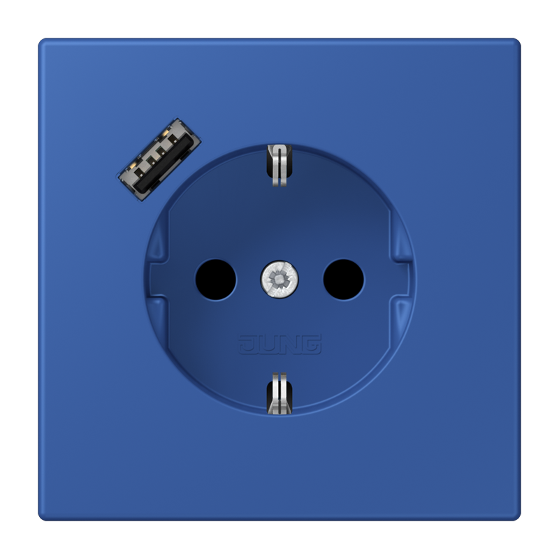 Изображение LC1520-18A253  SCHUKO® socket with USB charger - завод JUNG