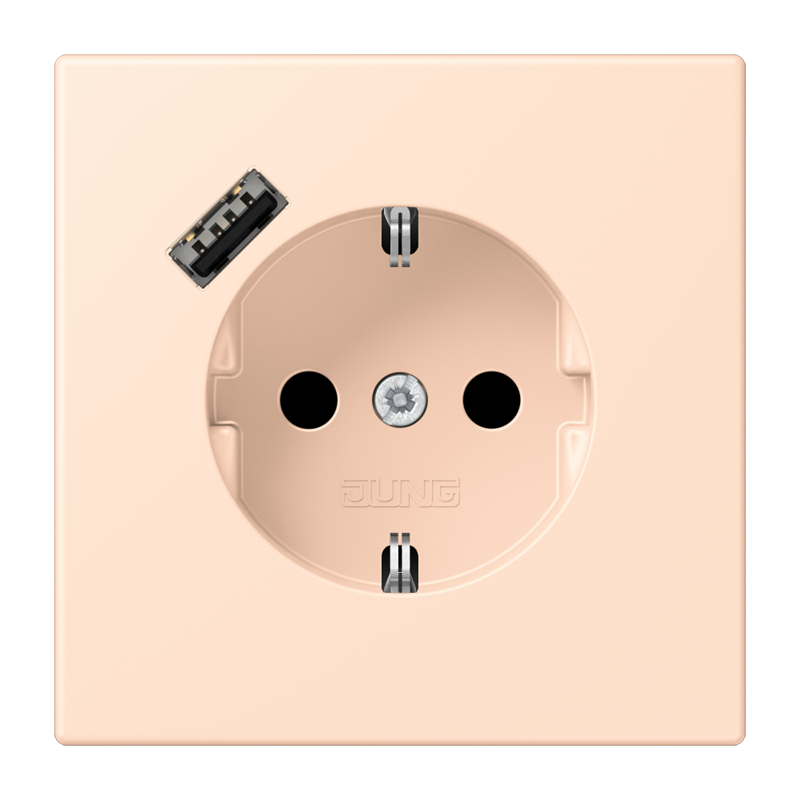 Изображение LC1520-18A228  SCHUKO® socket with USB charger - завод JUNG