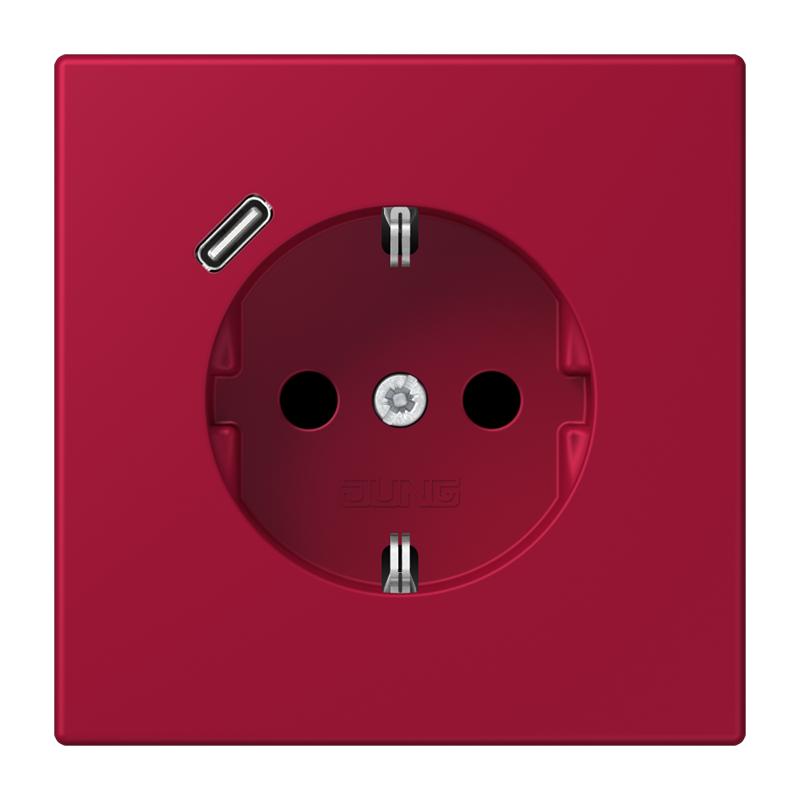 Изображение LC1520-18C229  SCHUKO® socket with USB charger - завод JUNG