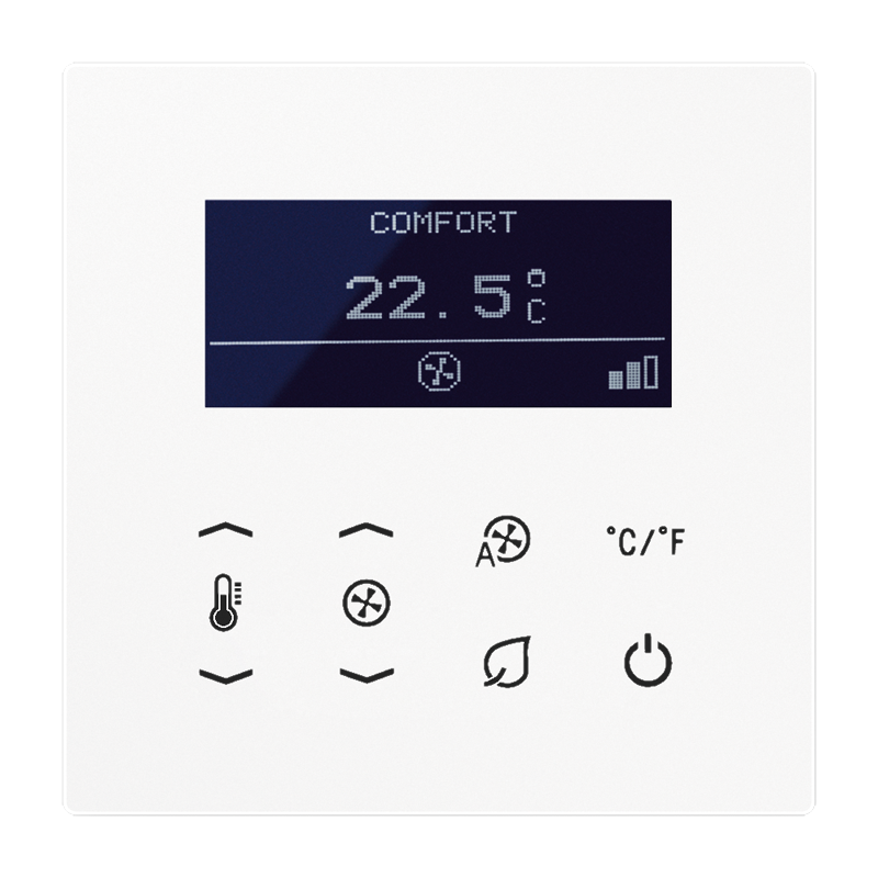 Изображение TRDLS923028WW  Комнатный термостат fan coil 2-трубный - завод JUNG