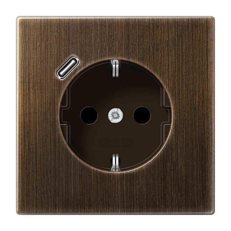 Изображение ME1520-18CAT  SCHUKO® socket with USB charger - завод JUNG