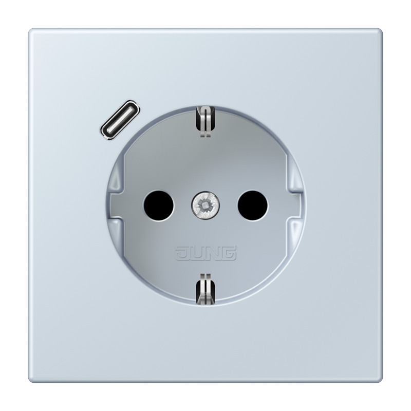 Изображение LC1520-18C209  SCHUKO® socket with USB charger - завод JUNG