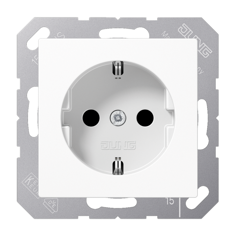Изображение A1521WW  SCHUKO®-розетка 16 A / 250 B ~ - завод JUNG