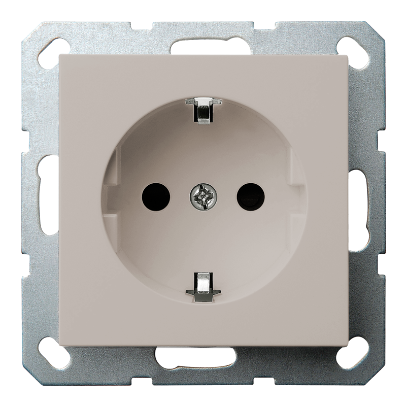 Изображение G5501T Розетка SCHUKO® 16A со шторками - G (тауп) - завод JASMART