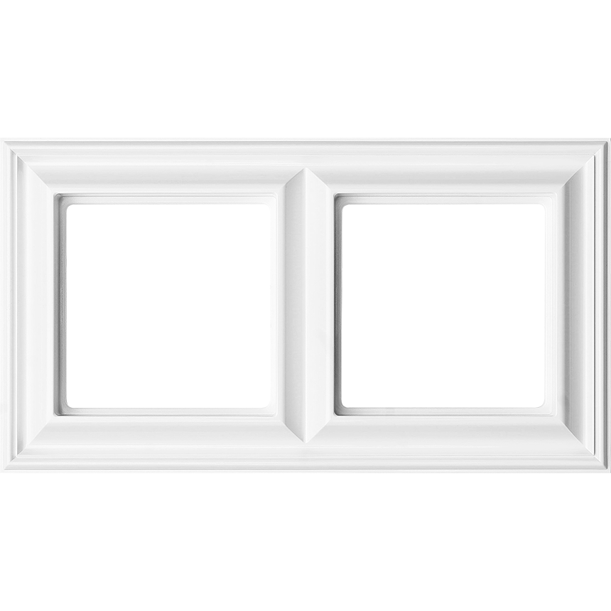 Изображение EPD482WW  Рамка 2-кратная - Eco Profi Deco (белый) - завод JUNG