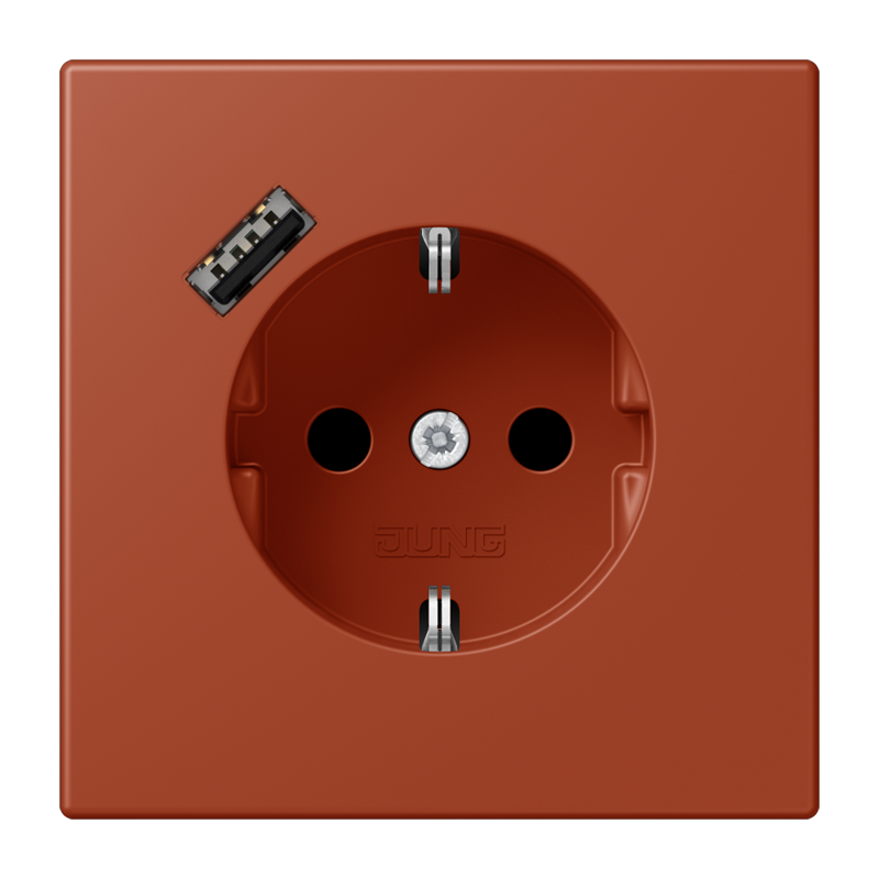 Изображение LC1520-18A232  SCHUKO® socket with USB charger - завод JUNG