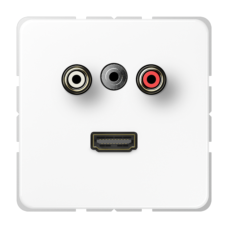 Изображение MACD1082WW  Аудио «Тюльпан» (Cinch/RCA) / Стереоразъем (TRS 3,5 мм) / HDMI - завод JUNG