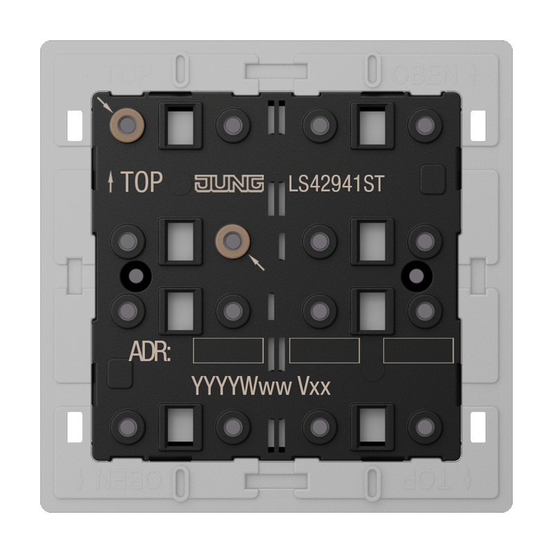Изображение LS42941ST  KNX кнопочный модуль универсальный, 4 группы - завод JUNG