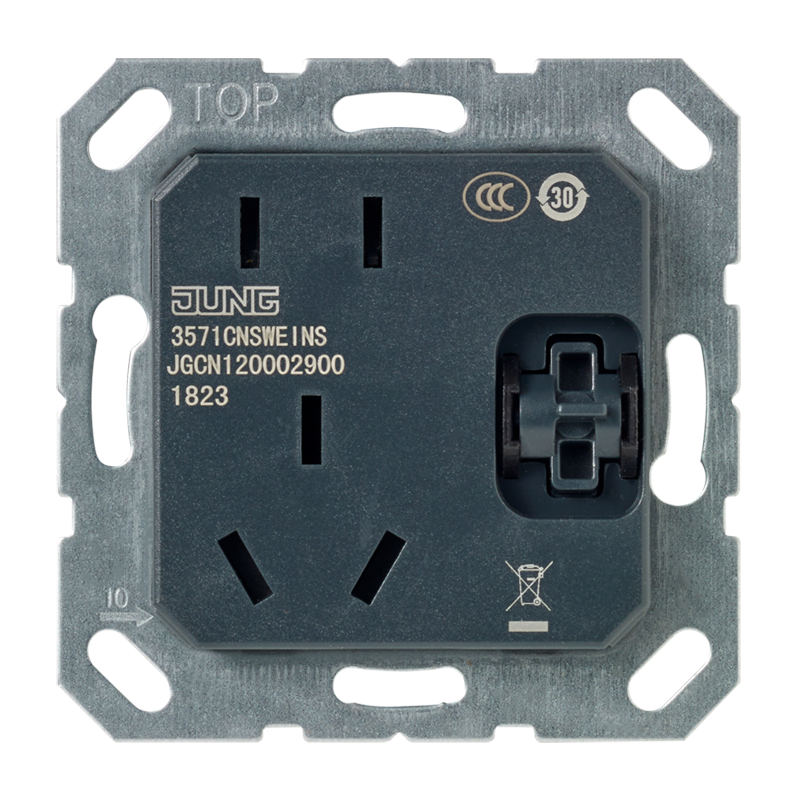 Изображение 3571CNSWEINS  Switched socket insert, Chinese system - завод JUNG