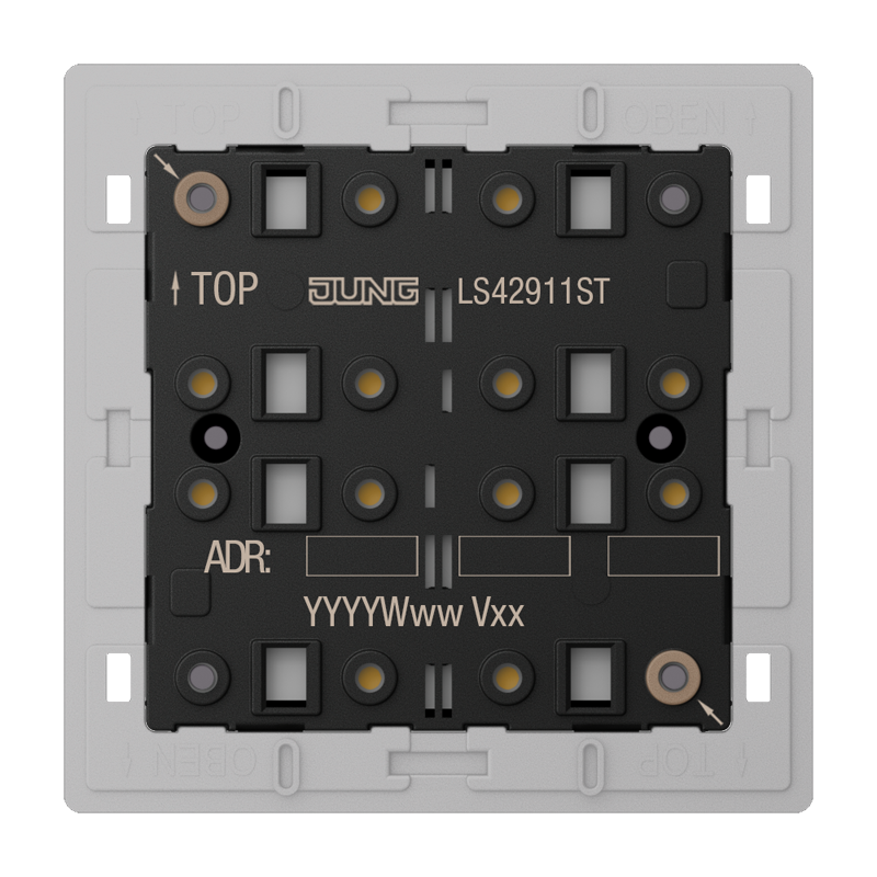 Изображение LS42911ST  KNX кнопочный модуль универсальный, 1 группа - завод JUNG