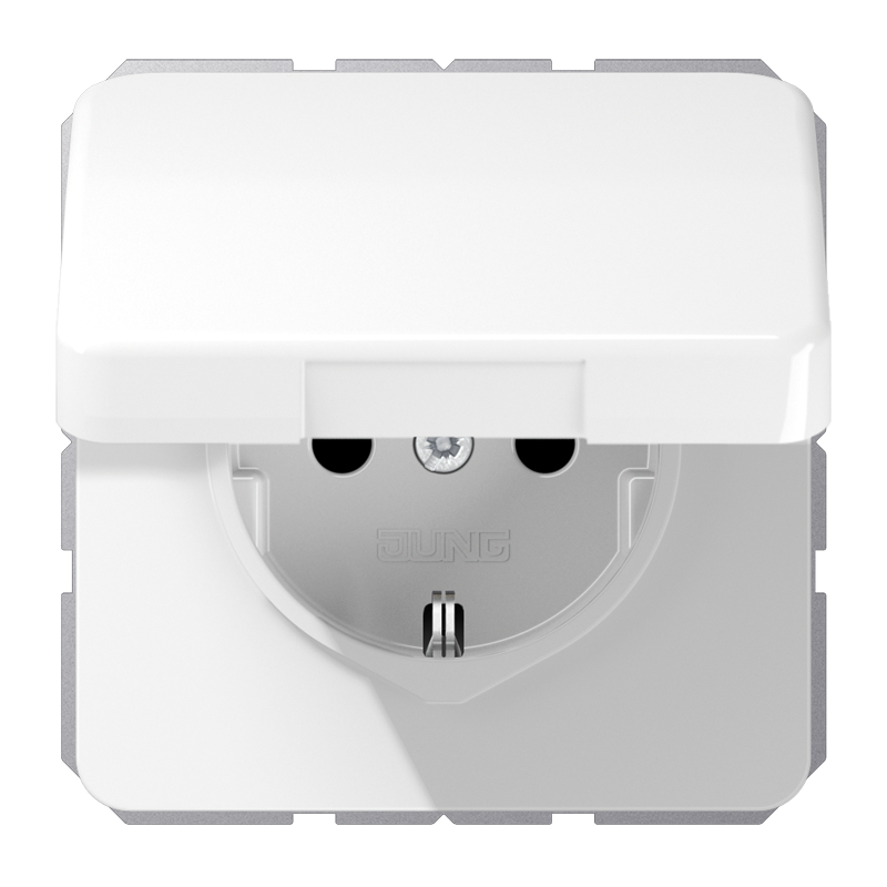 Изображение CD1520BFKIKLWW  SCHUKO®-розетка 16 A / 250 B ~ - завод JUNG