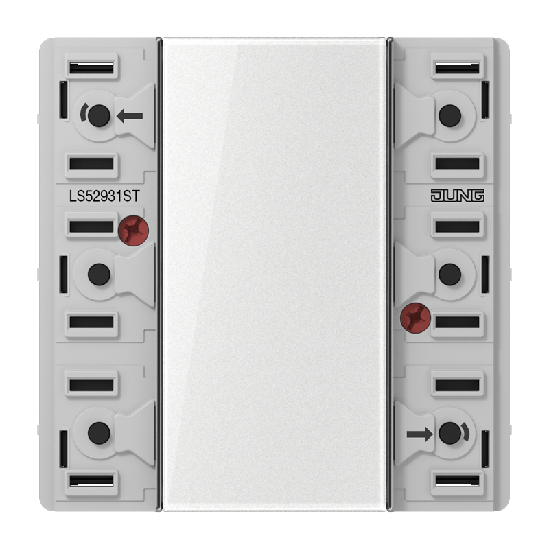 Изображение LS52931ST  KNX кнопочный модуль универсальный, 3 группы - завод JUNG