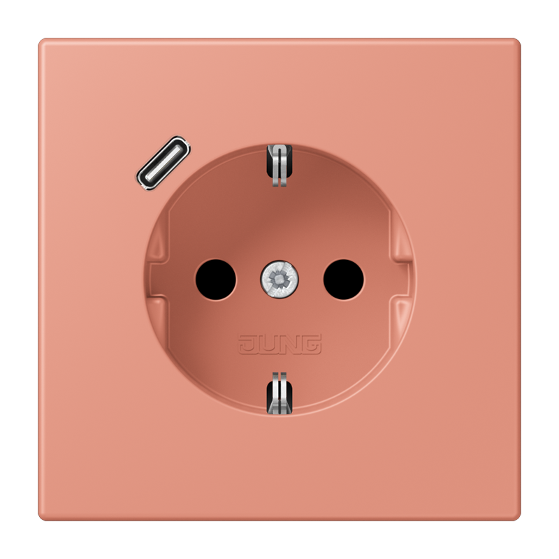 Изображение LC1520-18C233  SCHUKO® socket with USB charger - завод JUNG