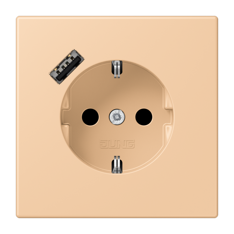 Изображение LC1520-18A237  SCHUKO® socket with USB charger - завод JUNG
