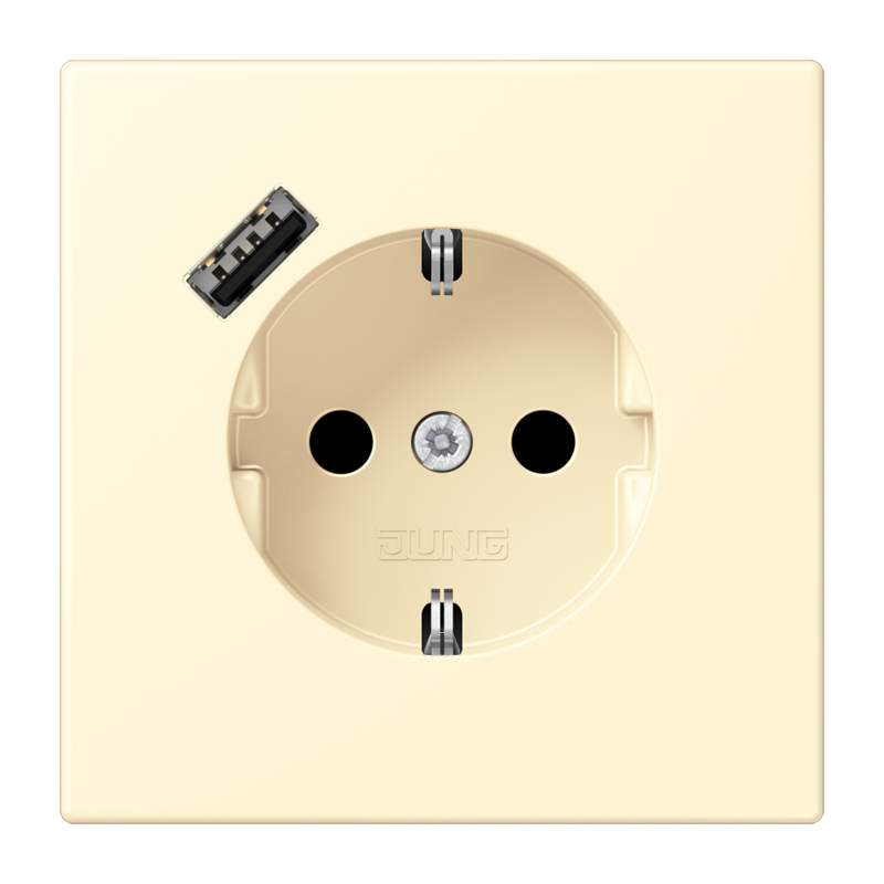 Изображение LC1520-18A201  SCHUKO® socket with USB charger - завод JUNG