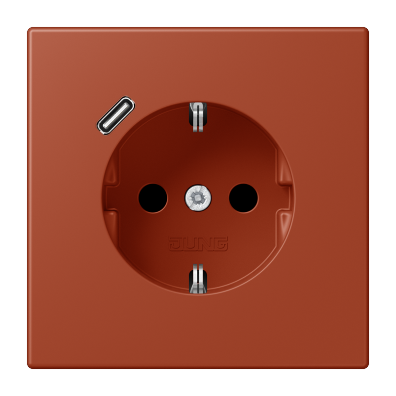 Изображение LC1520-18C232  SCHUKO® socket with USB charger - завод JUNG