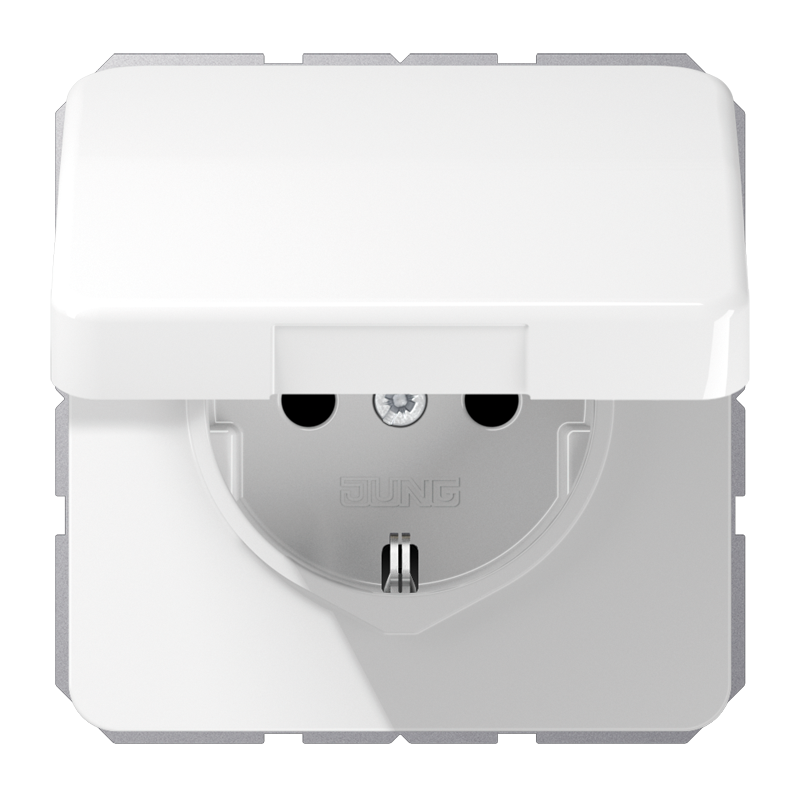 Изображение CD1521BFKLWW  SCHUKO®-розетка 16 A / 250 B ~ - завод JUNG