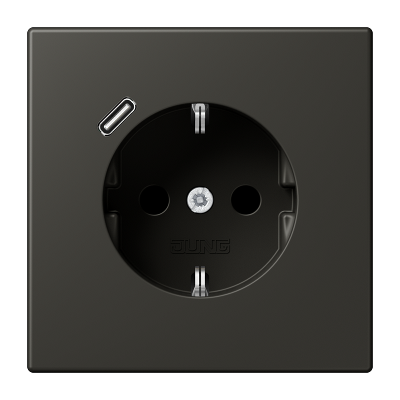 Изображение LC1520-18C259  SCHUKO® socket with USB charger - завод JUNG