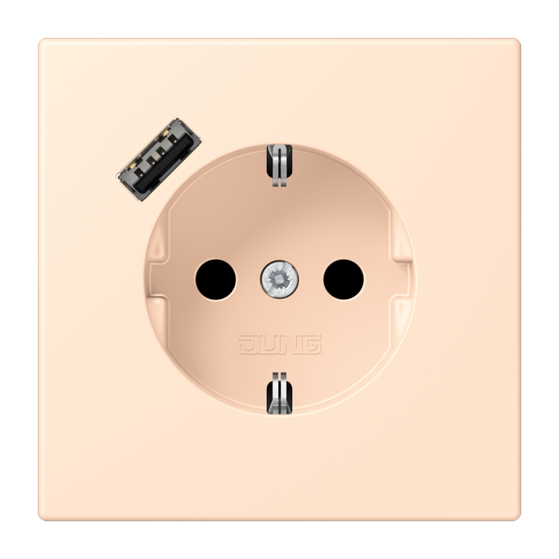 Изображение LC1520-18A238  SCHUKO® socket with USB charger - завод JUNG