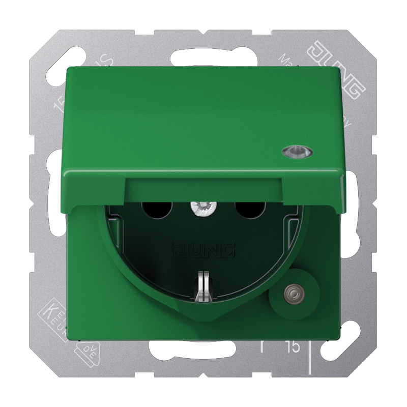 Изображение A1520BFKLKOGN  SCHUKO®-розетка 16 A / 250 B ~ - завод JUNG