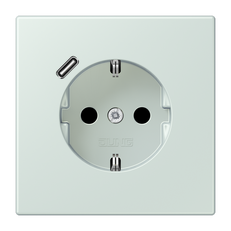 Изображение LC1520-18C215  SCHUKO® socket with USB charger - завод JUNG