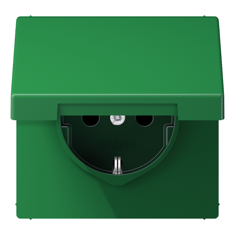 Изображение LS1520BFKLGN  SCHUKO®-розетка 16 A / 250 B ~ - завод JUNG