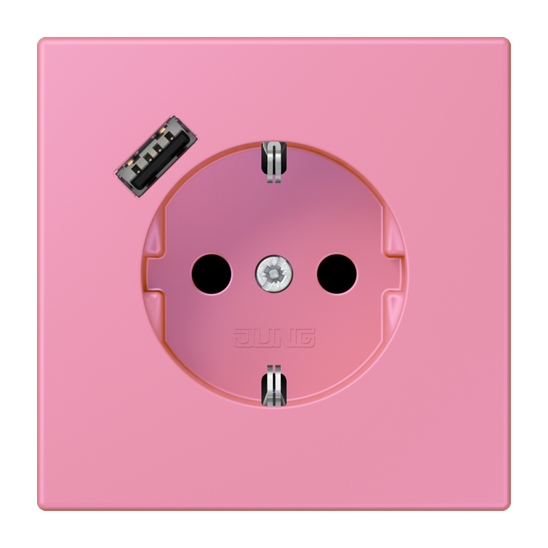Изображение LC1520-18A246  SCHUKO® socket with USB charger - завод JUNG