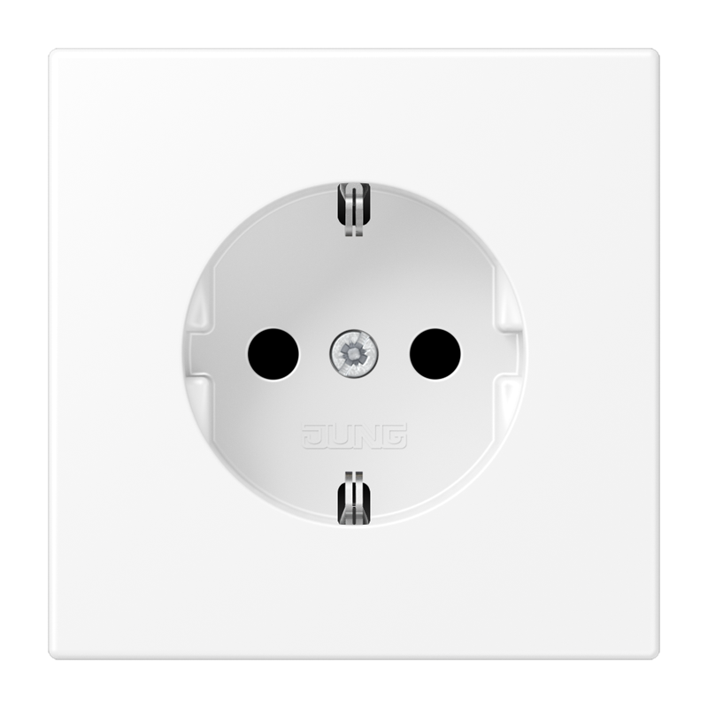 Изображение LS1520WWM  Розетка SCHUKO® 16A - LS (белый матовый) - завод JUNG