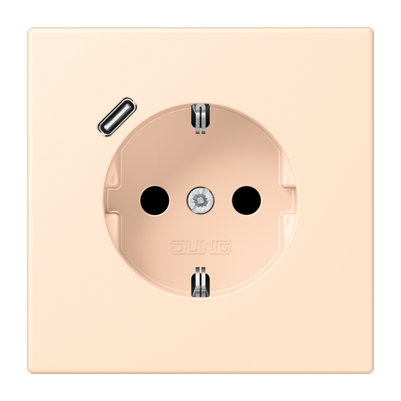 Изображение LC1520-18C238  SCHUKO® socket with USB charger - завод JUNG