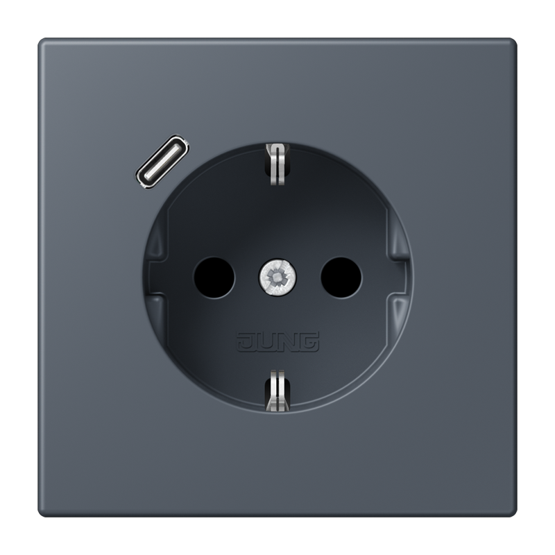 Изображение LC1520-18C262  SCHUKO® socket with USB charger - завод JUNG
