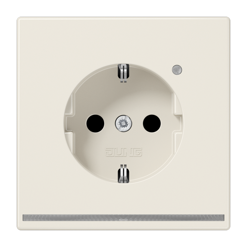 Изображение LS1520-OLNW  Розетка SCHUKO® 16A с LED подсветкой - LS (слоновая кость) - завод JUNG