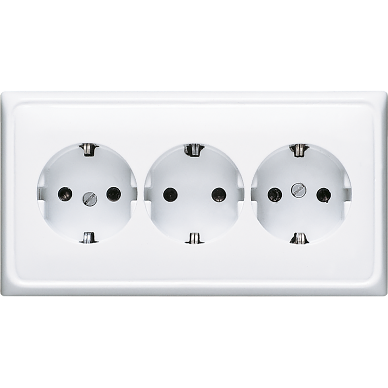 Изображение CD523WW  SCHUKO®-розетка для кабельных каналов 16 A / 250 B ~ - завод JUNG