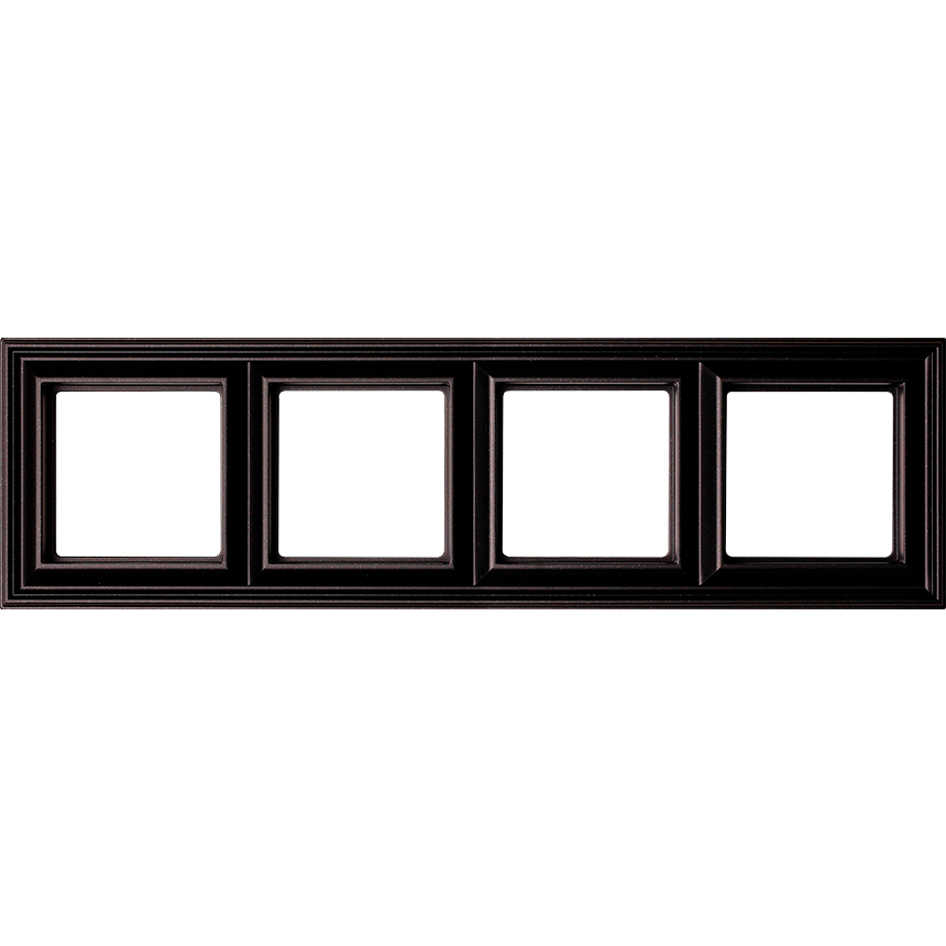 Изображение EPD484SWM  Рамка 4-кратная - Eco Profi Deco (черный матовый) - завод JUNG