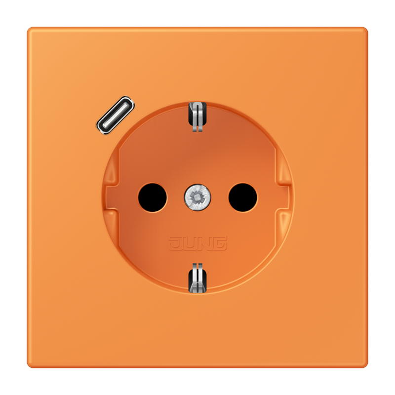 Изображение LC1520-18C225  SCHUKO® socket with USB charger - завод JUNG
