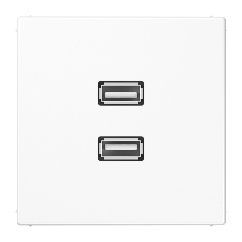 Изображение MALS1153WW  2 x USB 2.0 - завод JUNG