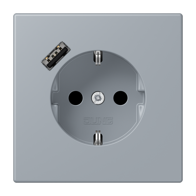 Изображение LC1520-18A257  SCHUKO® socket with USB charger - завод JUNG