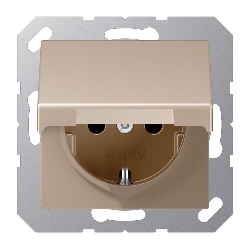 Изображение A1521BFKLCH  SCHUKO®-розетка 16 A / 250 B ~ - завод JUNG
