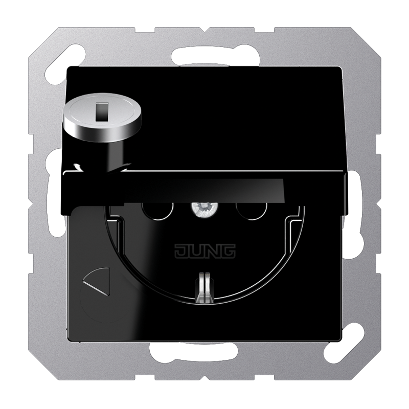 Изображение A1520BFKLSLSW  SCHUKO®-розетка 16 A / 250 B ~ - завод JUNG