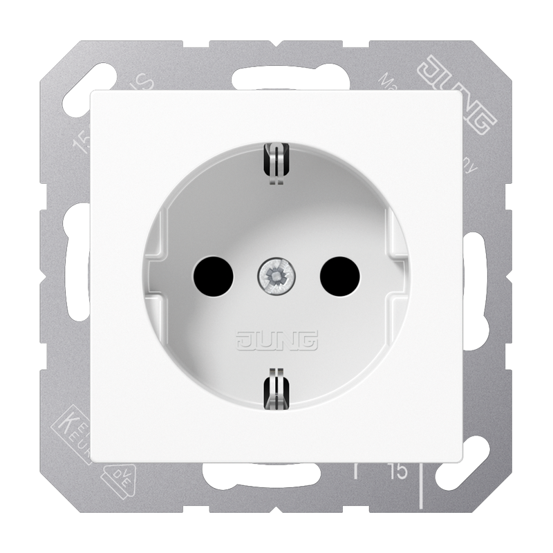 Изображение A1521KIWW  SCHUKO®-розетка 16 A / 250 B ~ - завод JUNG
