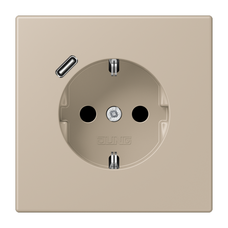 Изображение LC1520-18C243  SCHUKO® socket with USB charger - завод JUNG
