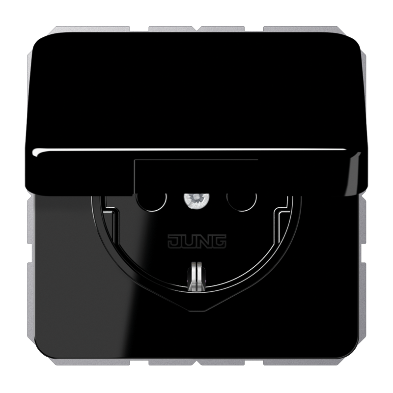 Изображение CD1520BFKLSW  SCHUKO®-розетка 16 A / 250 B ~ - завод JUNG