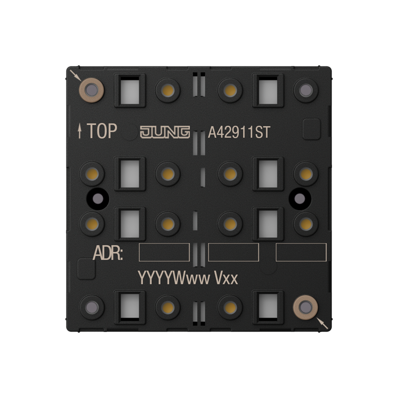 Изображение A42911ST  KNX кнопочный модуль универсальный, 1 группа - завод JUNG