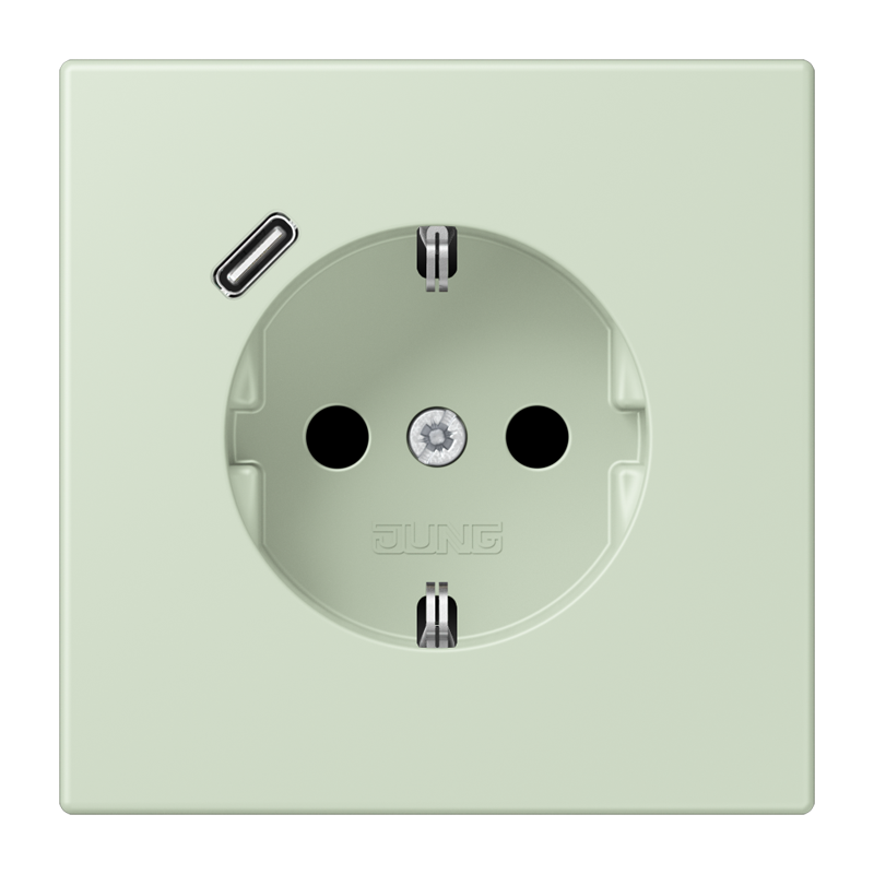 Изображение LC1520-18C218  SCHUKO® socket with USB charger - завод JUNG