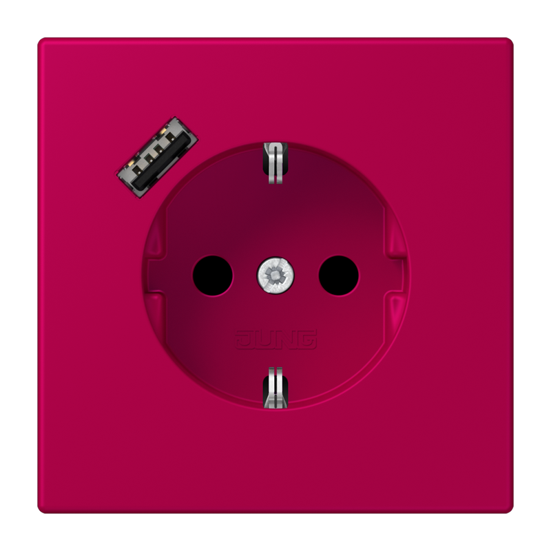 Изображение LC1520-18A230  SCHUKO® socket with USB charger - завод JUNG