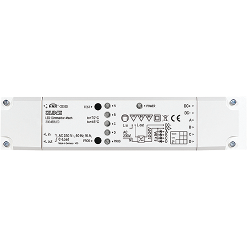 Изображение 3904EBLED  LED - диммирующий актуатор, 4 канала - завод JUNG